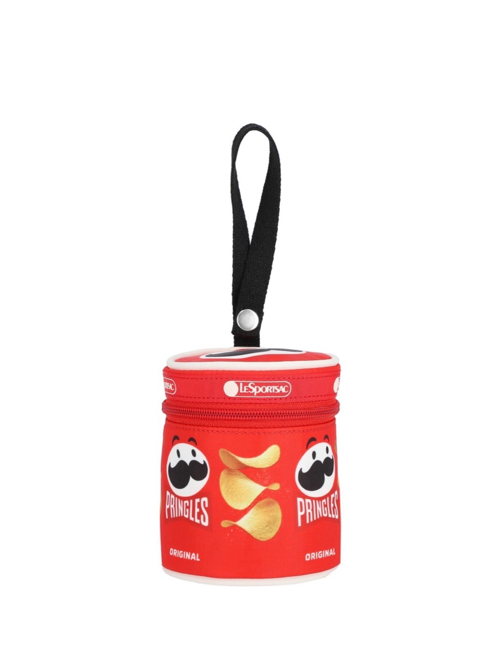 Lesportsac Red Pringles Can-Themed Accessory small Pouch.